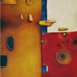Carski dveri 100 x 50 cm - acrylic on canvas